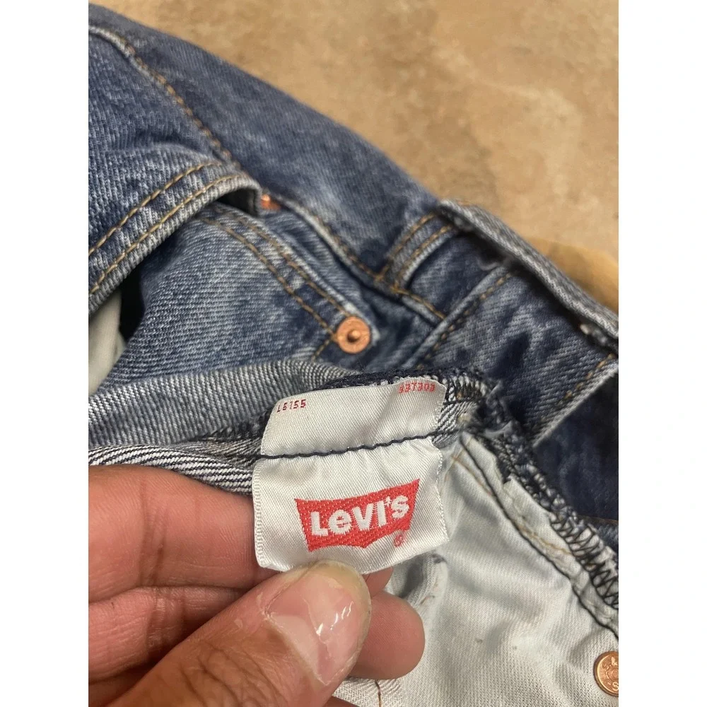 Levis‎ 501 Jeans Mens 34x29 Medium Wash Blue Denim Straight Leg Button Fly